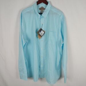 Bills Khakis Game day Gingham Aqua Slim Fit Button